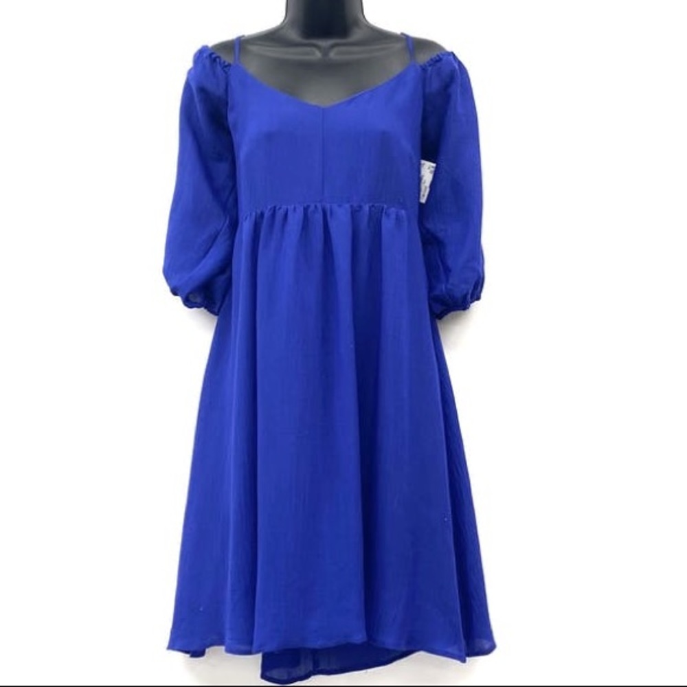 Anthropologie Royal Blue Dress